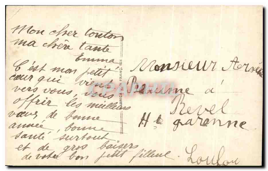 CPA Fantaisie Enfants — Rückseite