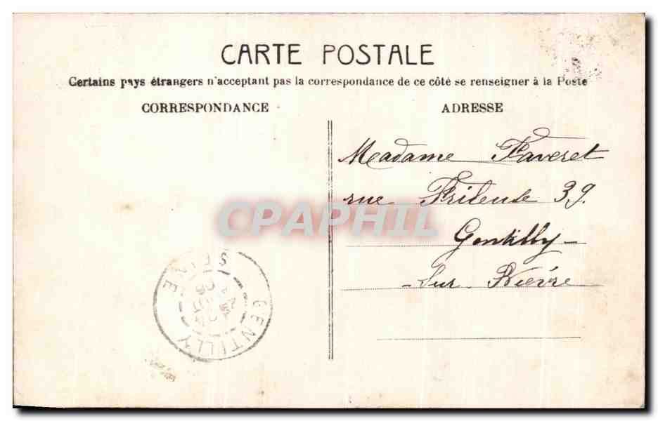 CPA Fantaisie Femme  — Verso