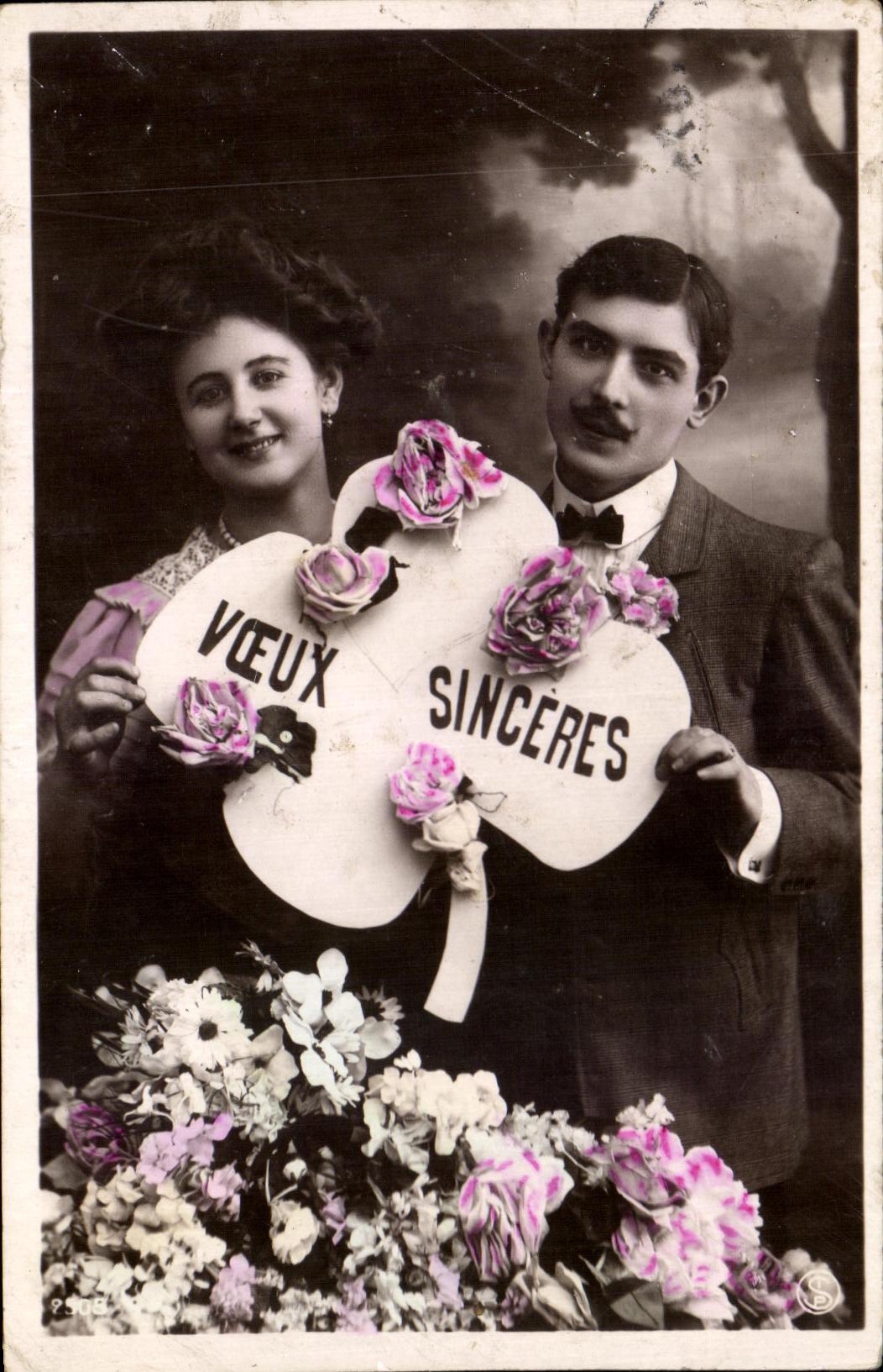 CPA Fantaisie Femme Couple 