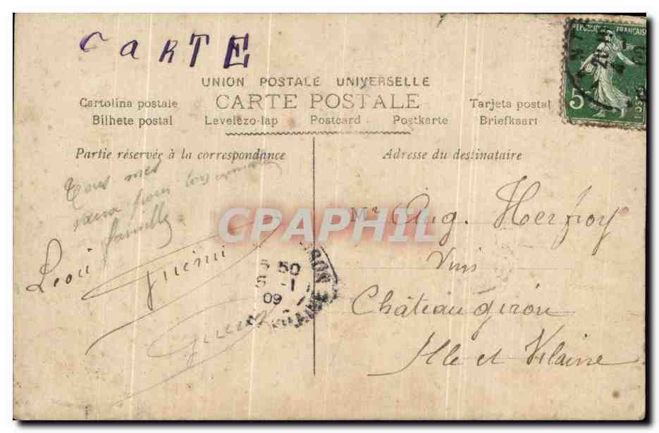 CPA Fantaisie Femme Couple  — Verso