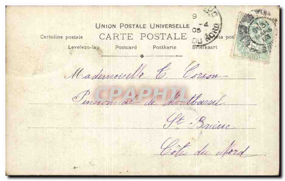 CPA Fantaisie Femme Poisson  — Rückseite