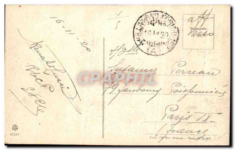 CPA Fantaisie Femme Paysans  — Rückseite
