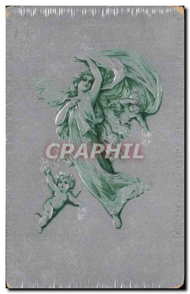 CPA Fantaisie Femme anges