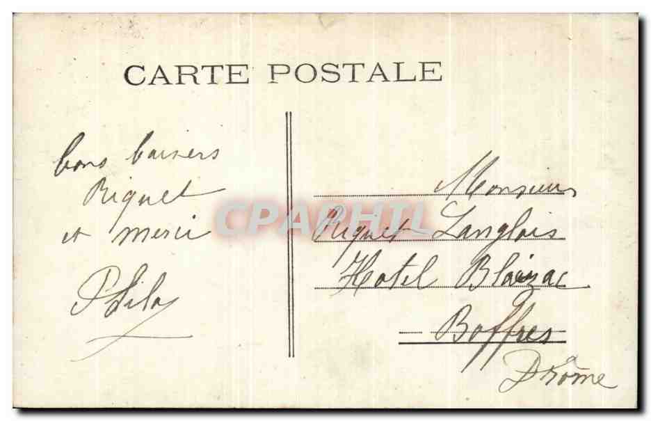 CPA Fantaisie Enfant — Verso
