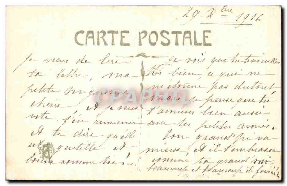 CPA Fantaisie Fleurs Gui  — Verso