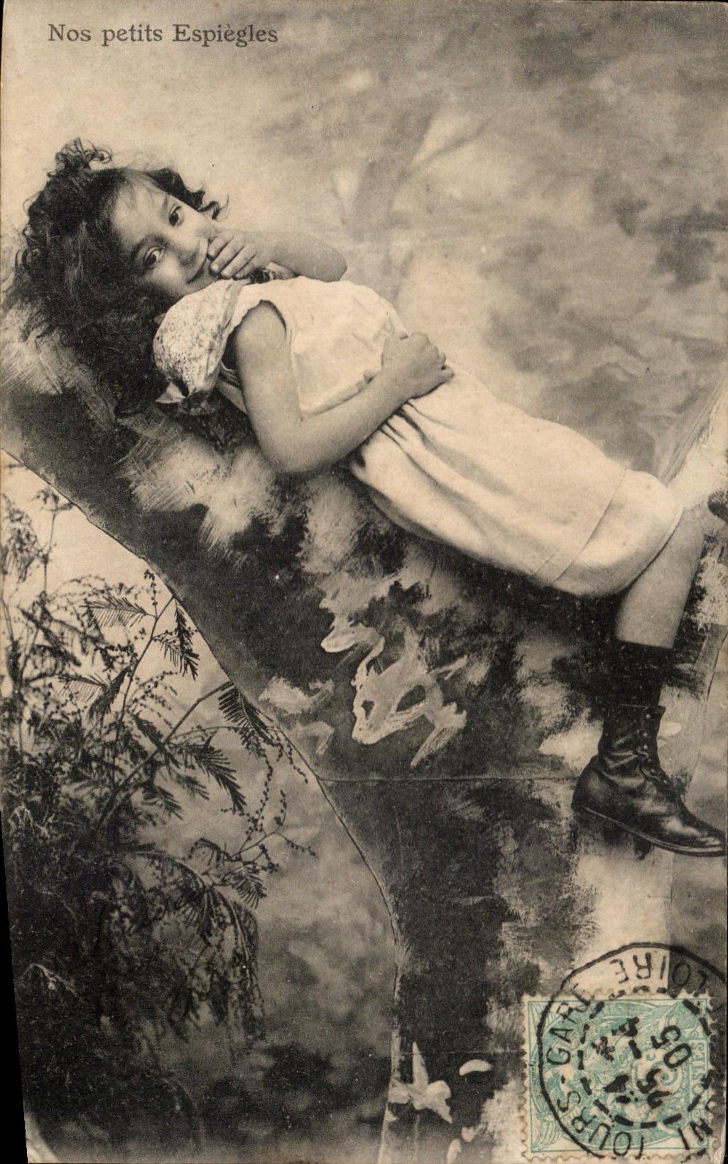 CPA Fantaisie Enfant Nos petites espiegles 