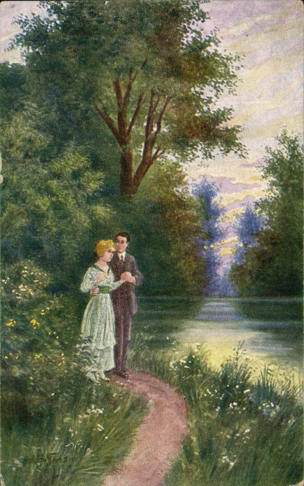 CPA Fantaisie Femme 