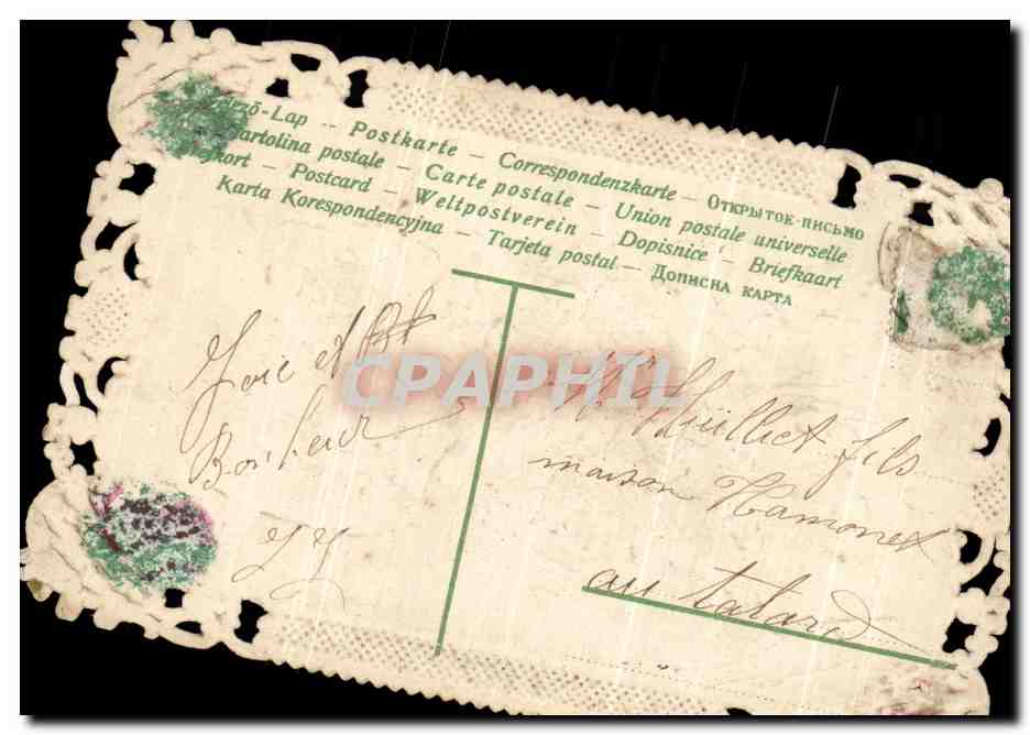 CPA Fantaisie Enfants Fleurs muguet  — Rückseite