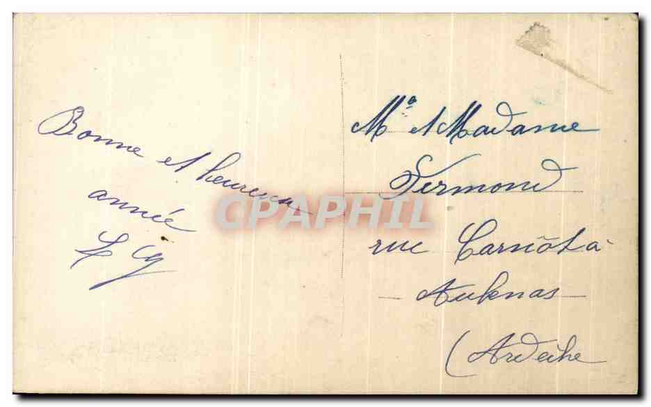 CPA Fantaisie Femme  — Rückseite