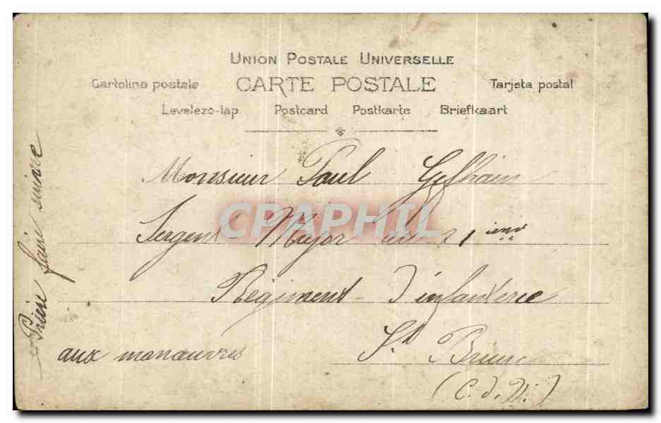 Une idylle à Pompéi — S.I.P. n° 1174 — éditeur Lillibourne, Maîne — Verso