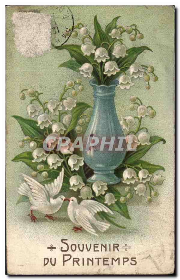 CPA Fantaisie Fleurs Muguet Colombes