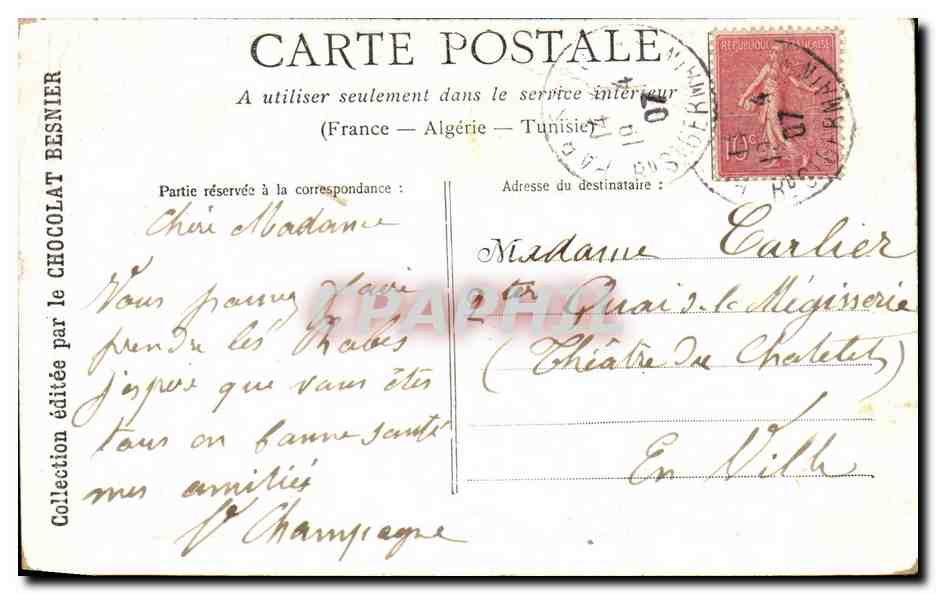 CPA Fantaisie Enfants — Rückseite