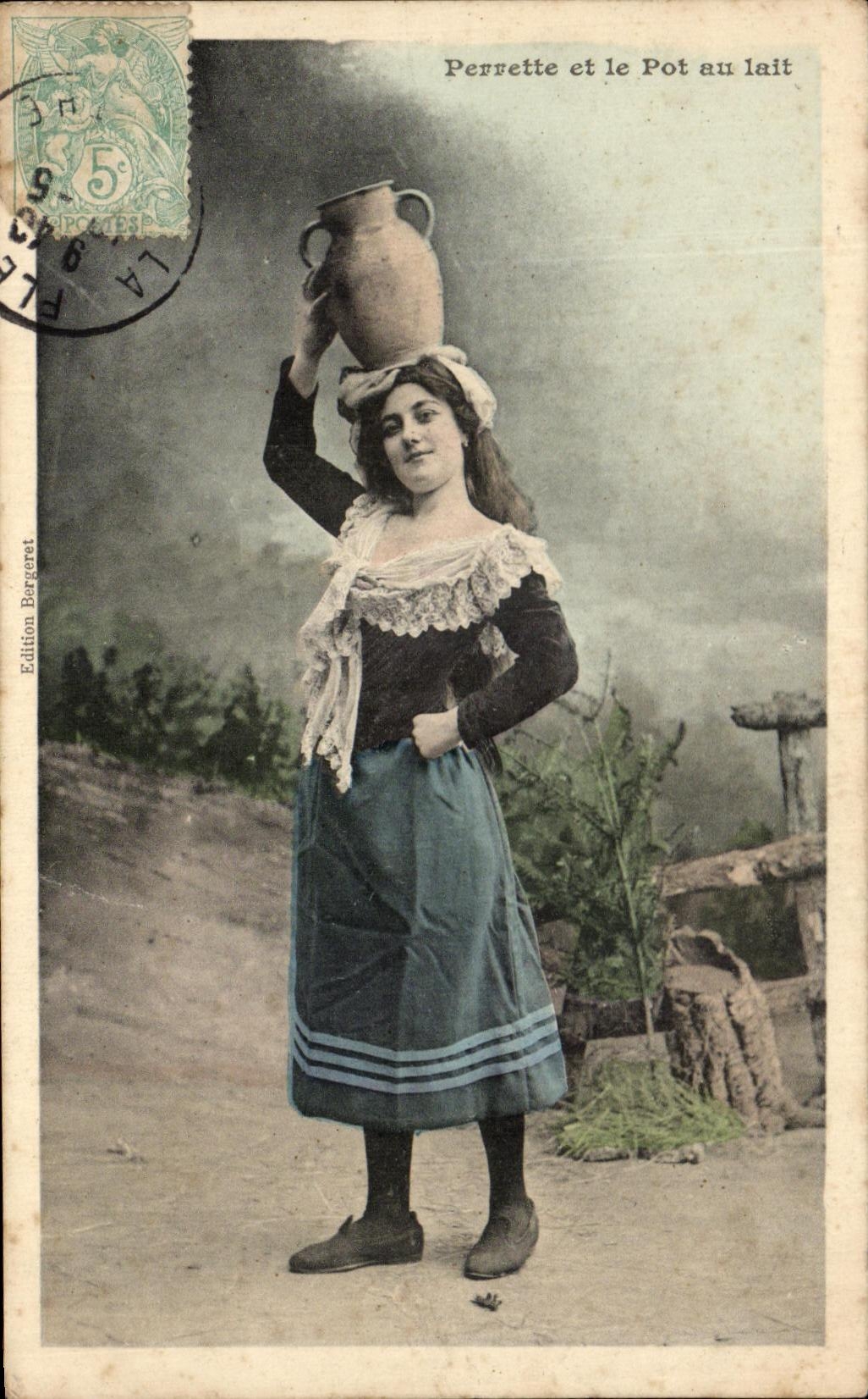Perrette et le Pot au lait — Édition Bergeret, n° 6