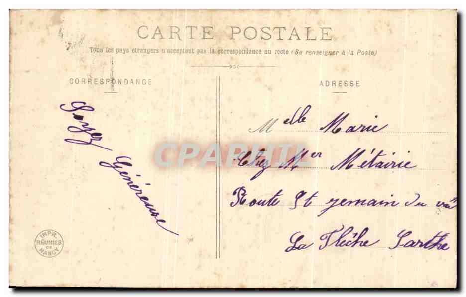 Perrette et le Pot au lait — Édition Bergeret, n° 6 — Verso