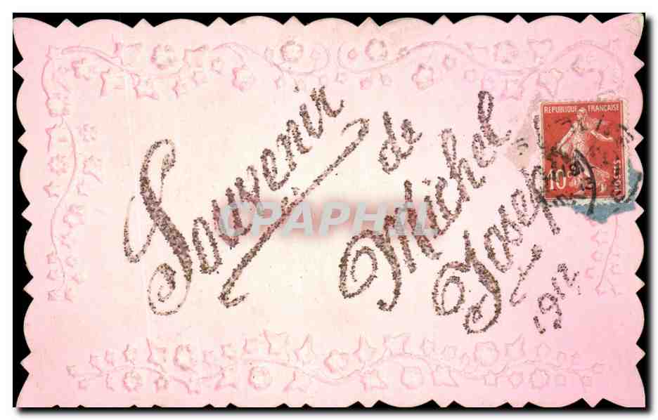 CPA Fantaisie Souvenir de Michel Josef 1912