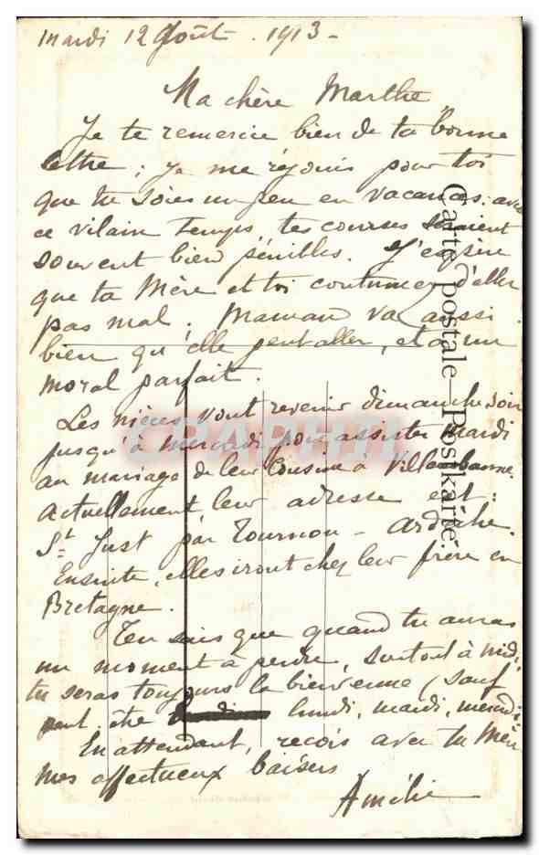 CPA Fantaisie paysage Moutons  — Verso