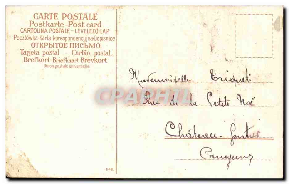 CPA Fantaisie Enfant Colombes  — Verso