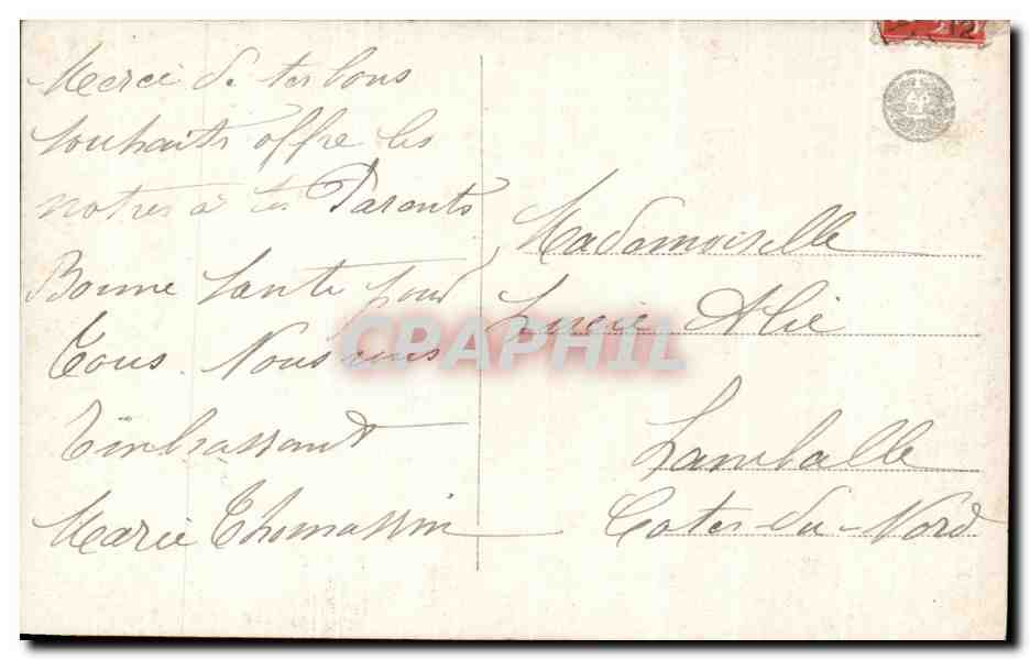 CPA Fantaisie Femme  — Verso