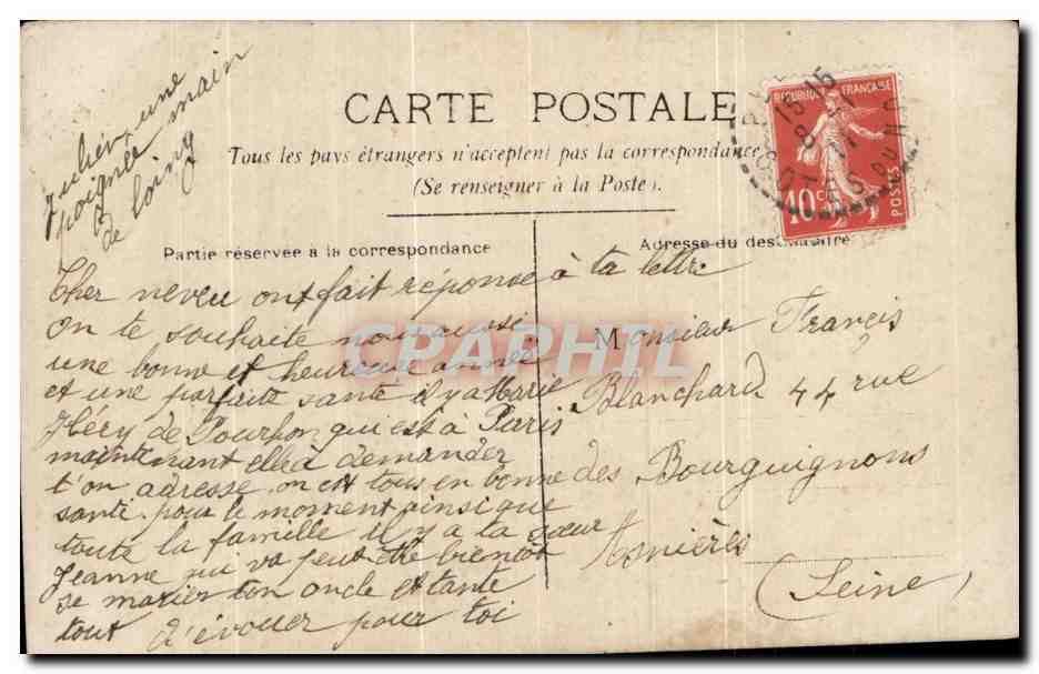 CPA Fantaisie Femme  — Verso