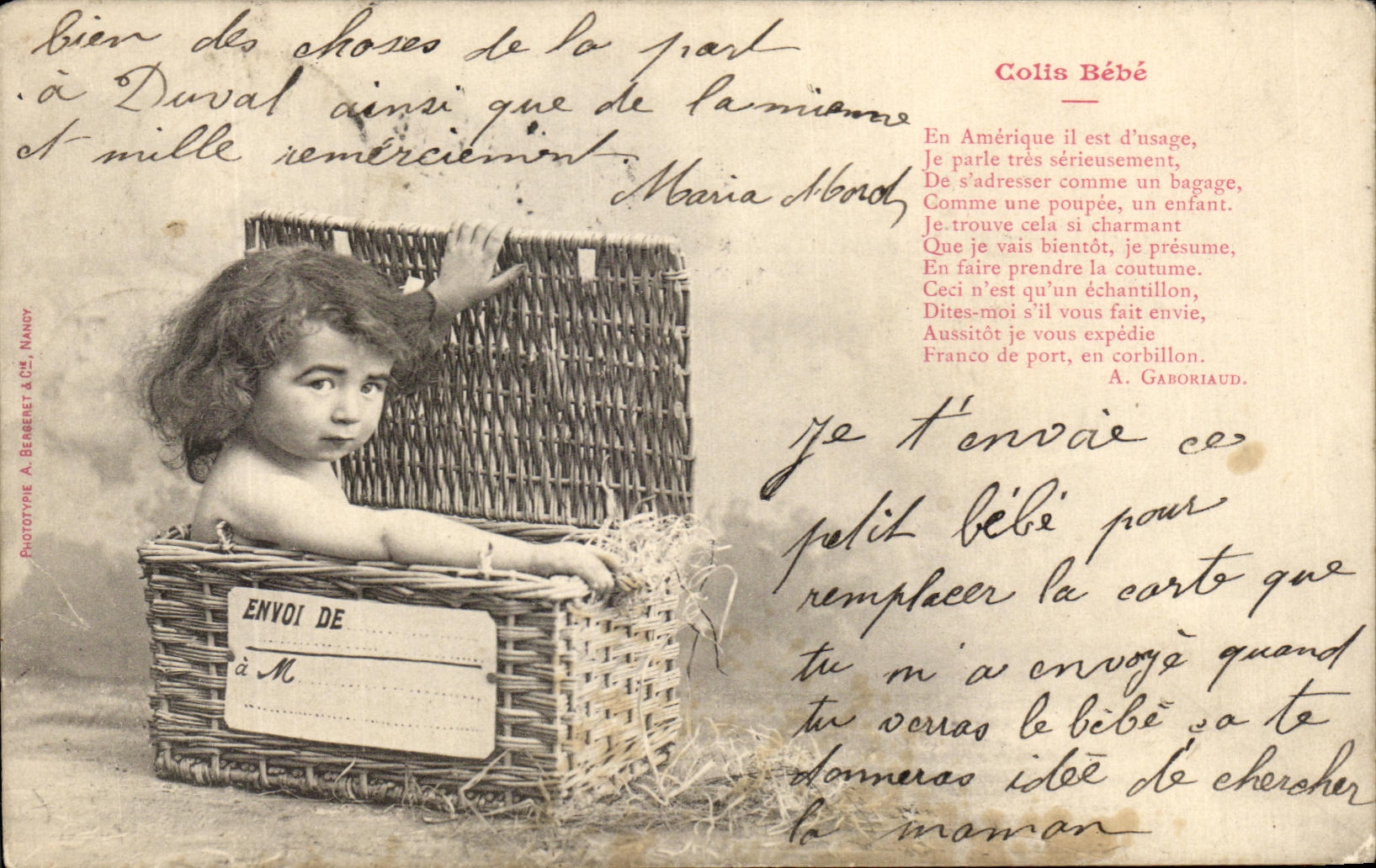 CPA Fantaisie Enfant Coin bebe