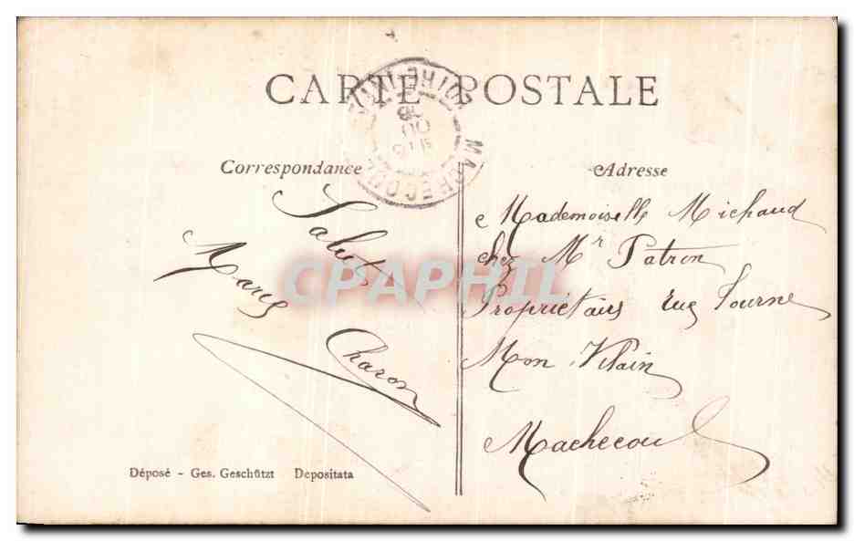 CPA Fantaisie Femme  — Verso