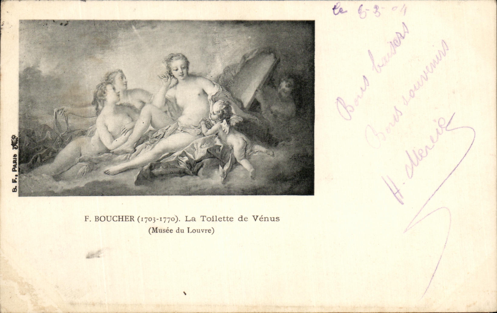 La Toilette de Vénus — F. Boucher (1703-1770) — Musée du Louvre — B. F. Pauh