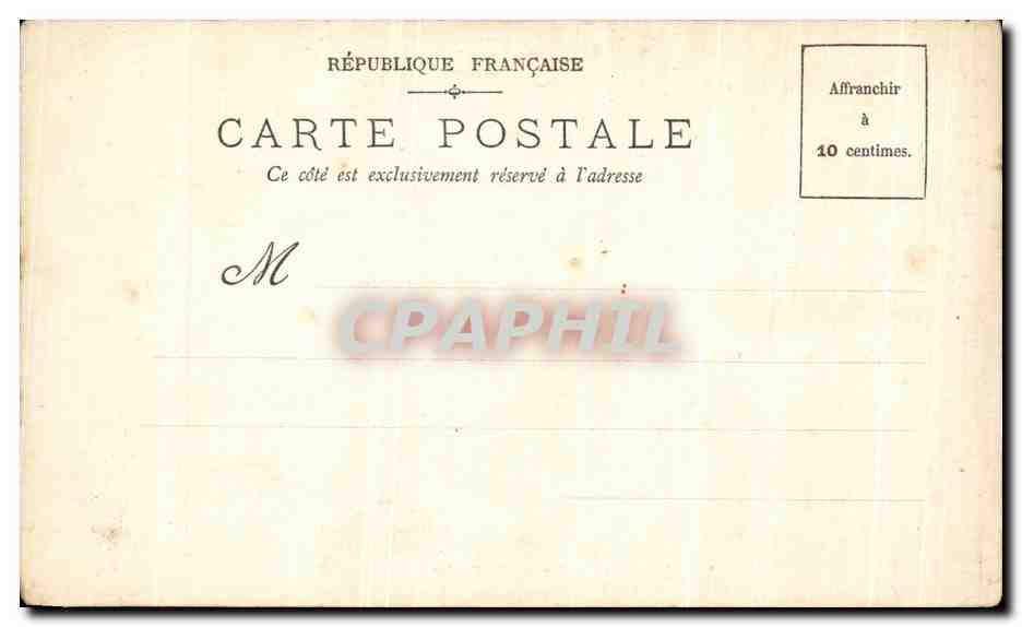 CPA Fantaisie Hotel de ville Laurens La voute d'acier Chocolat Vinay  — Rückseite