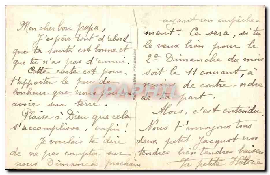 CPA Fantaisie Fleurs Corne d'abondance Muguet — Rückseite