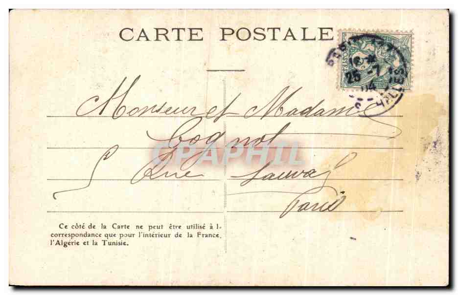 CPA Fantaisie Enfants Musique de chambre Piano — Verso
