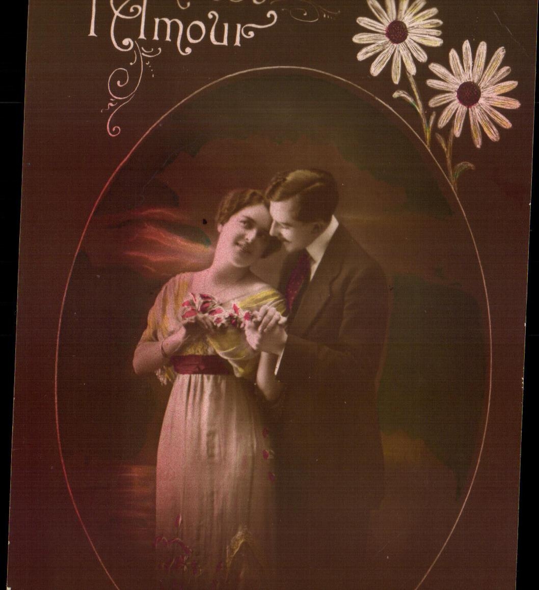 CPA Fantaisie Femme C'est l'amour