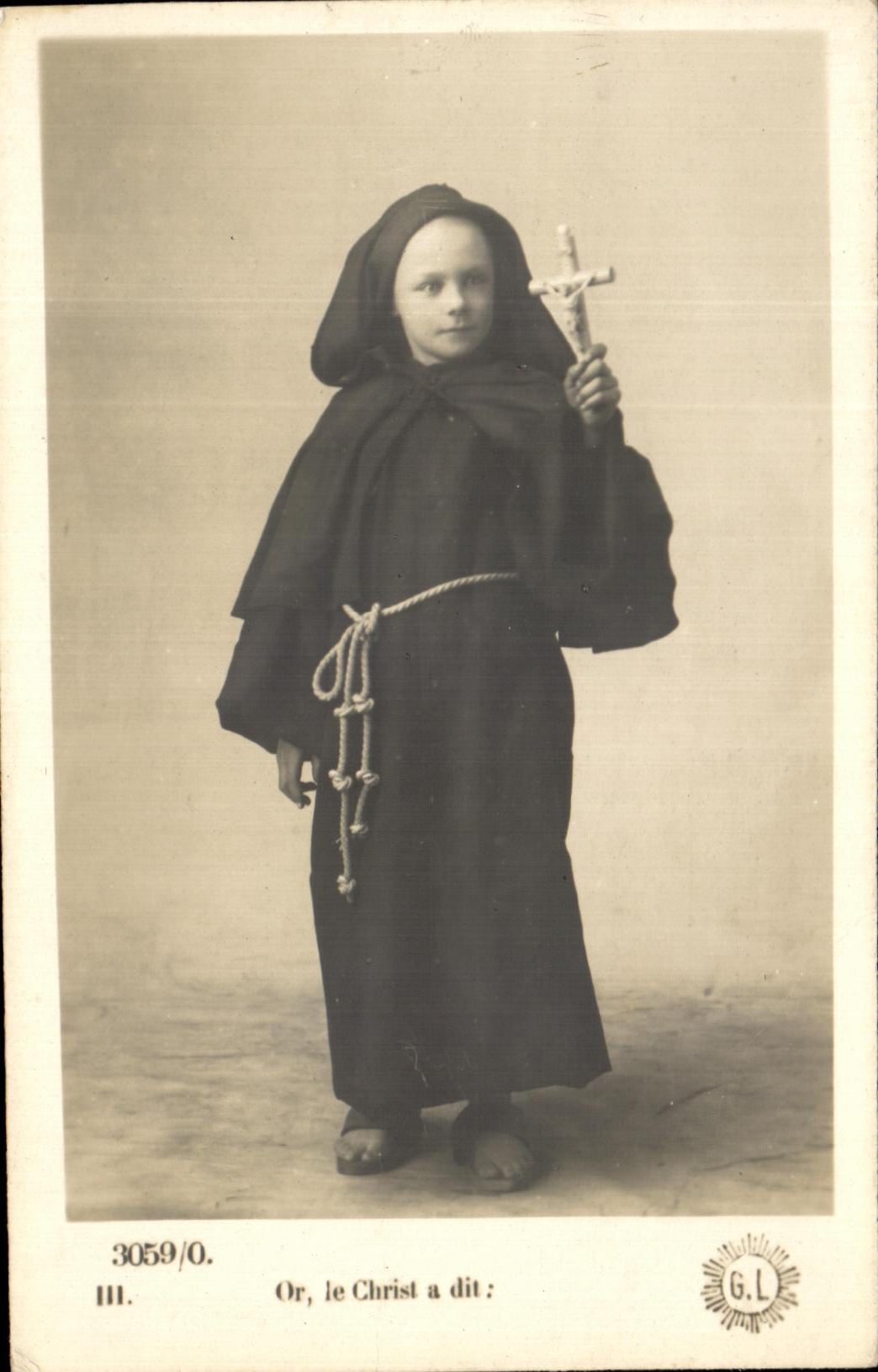 CPA Fantaisie Enfant Moine 