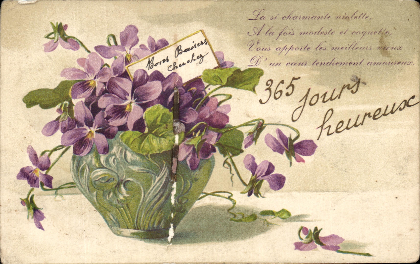 CPA Fantaisie Fleurs 