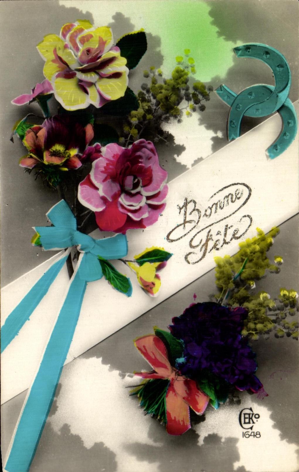CPA Fantaisie Fleurs