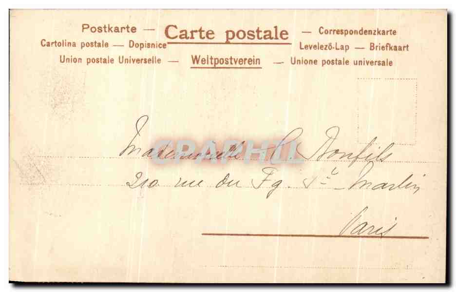 CPA Fantaisie Enfant Abeille Fleurs  — Rückseite