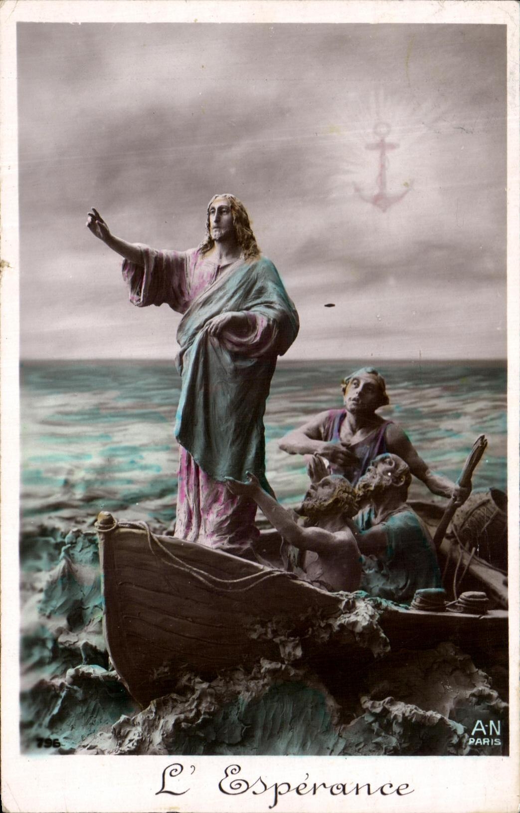 CPA Fantaisie L'esperance Christ 