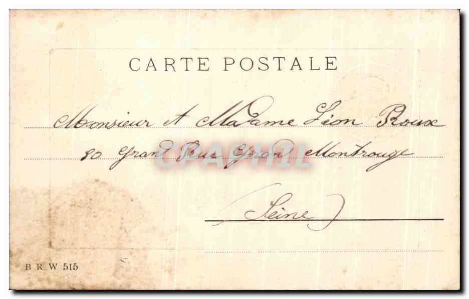 CPA Fantaisie Enfant Bonne annee — Rückseite