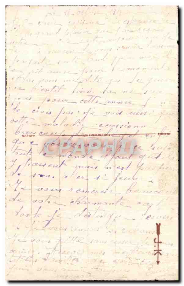 CPA Fantaisie Fleurs  — Verso