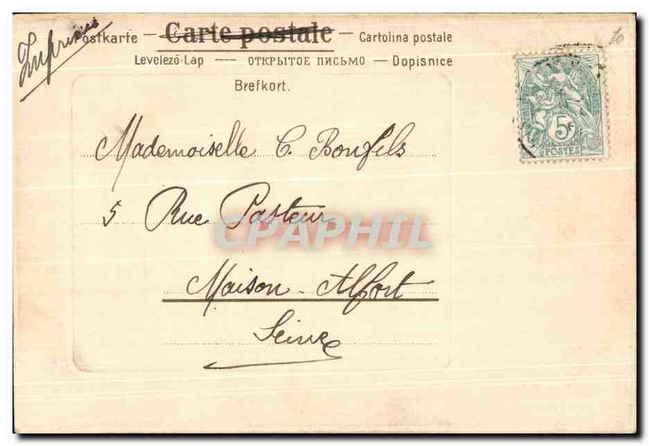 CPA Fantaisie Enfant Bebe — Rückseite