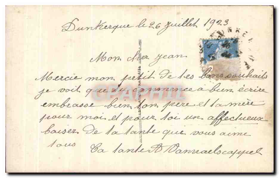 CPA Fantaisie Enfant — Rückseite