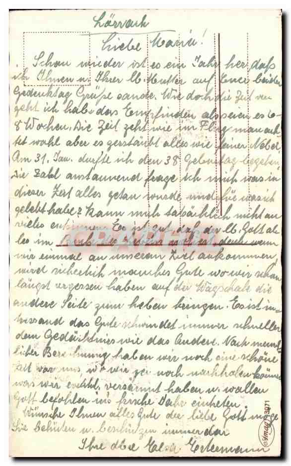 CPA Fantaisie Enfant  — Rückseite
