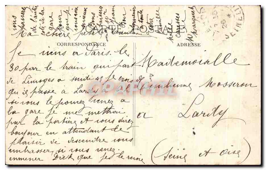 CPA Fantaisie Enfant La Bousquetiero  — Rückseite