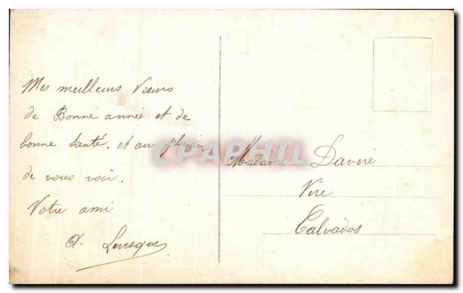 CPA Fantaisie Femme  — Verso