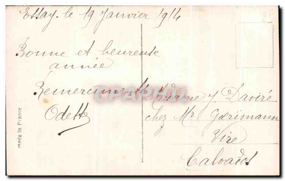 CPA Fantaisie Femme  — Back