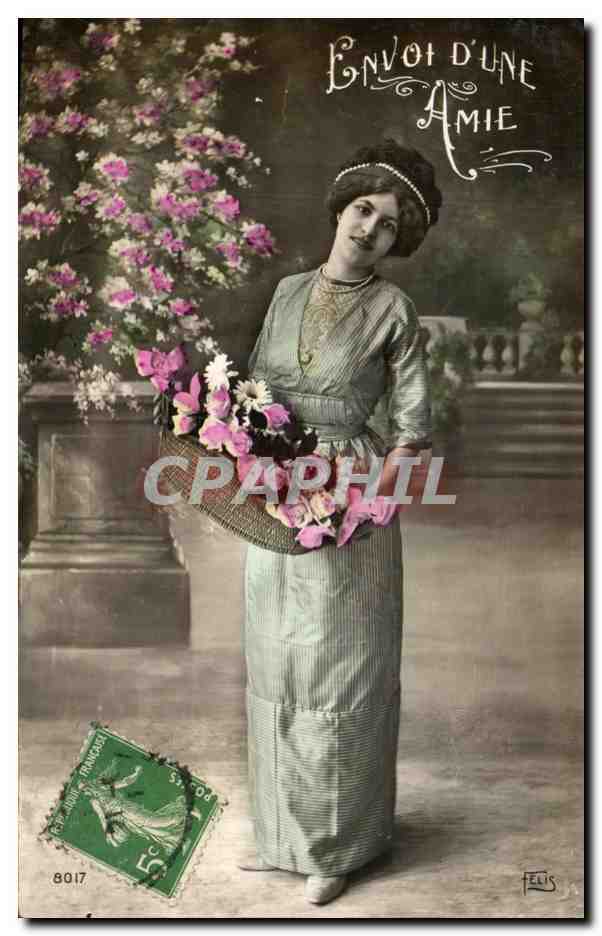 CPA Fantaisie Femme 
