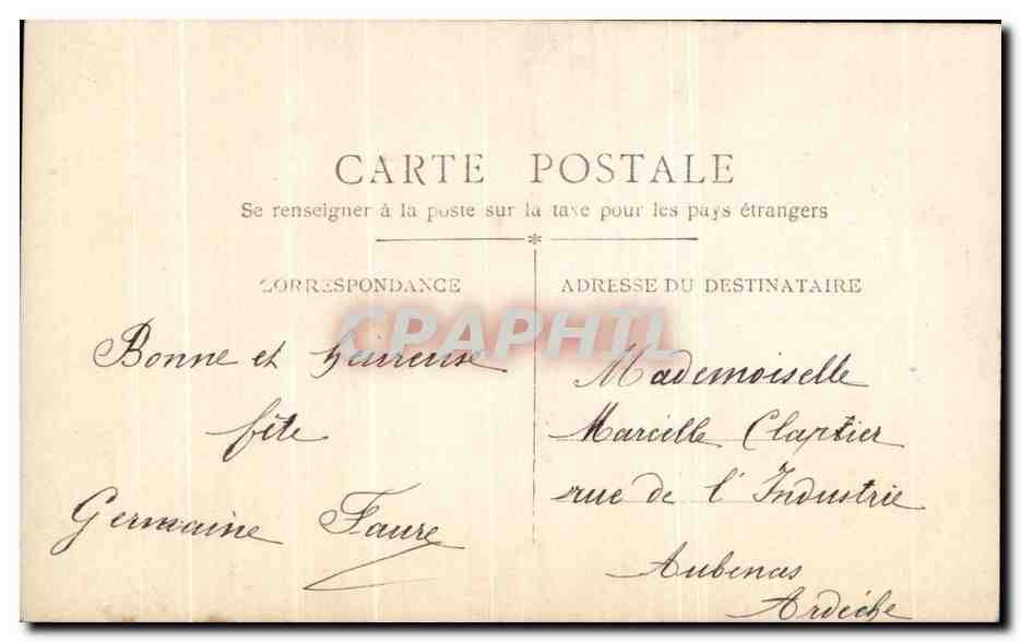 CPA Fantaisie Femme et enfant — Rückseite