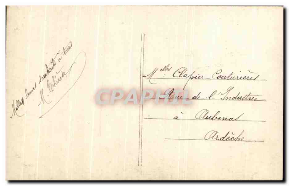 CPA Fantaisie Femme  — Verso
