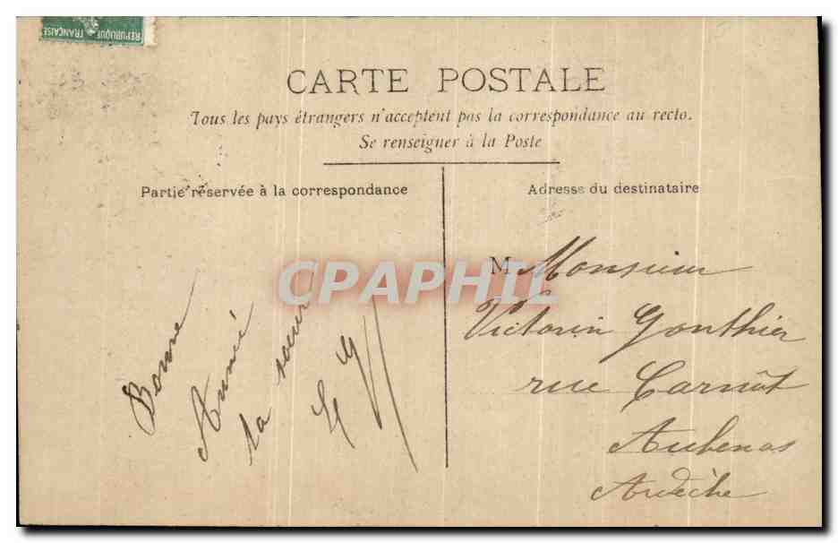 CPA Fantaisie Femme  — Rückseite
