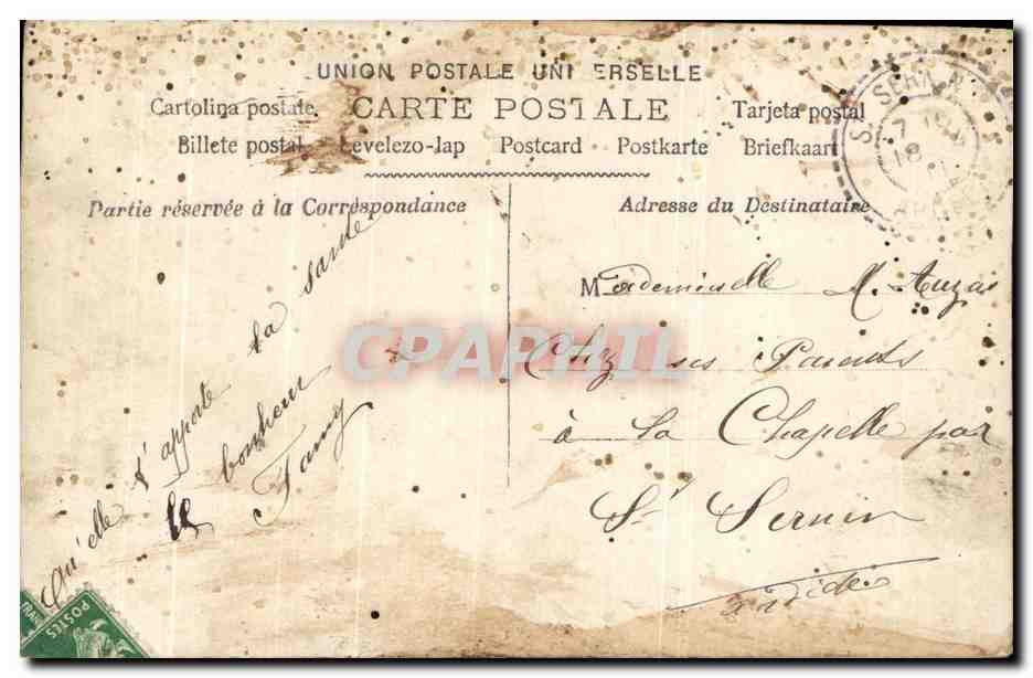 CPA Fantaisie Femme — Rückseite