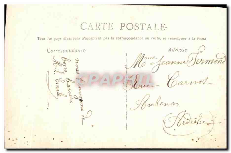 CPA Fantaisie Femme  — Rückseite