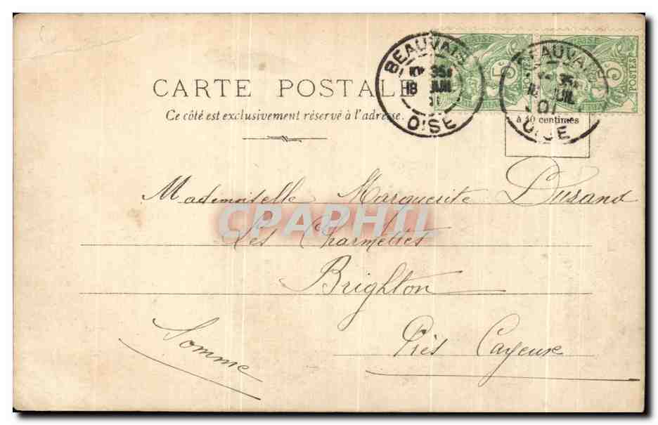 CPA Fantaisie Enfants Papillon  — Rückseite